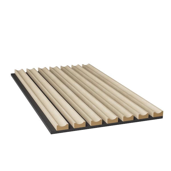 Ekena Millwork AcoustixPro Noise Cancelling Concave Small Slat Wall Panel - SWA0625X0500CVWW