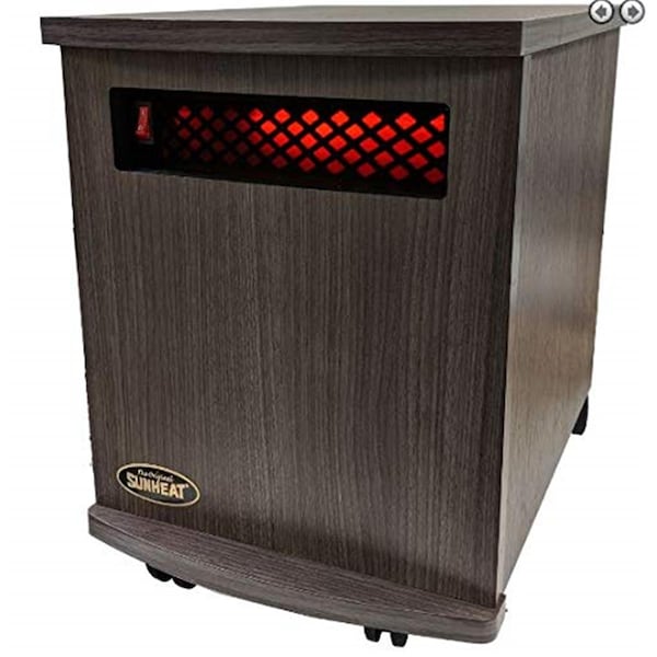 Sunheat USA1500 Infrared Fully Heater, Charcoal Walnut - 150100008