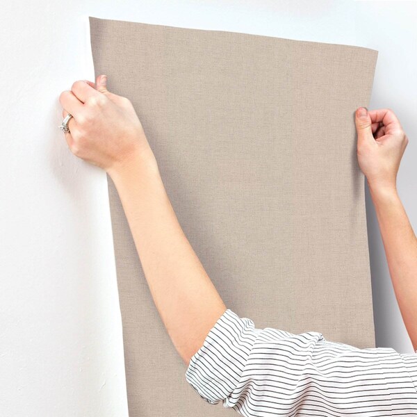 York Wallcoverings Hardy Linen Jute Wallpaper - UD2556N