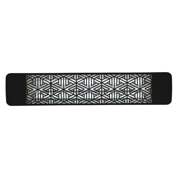 Eurofase 304 SS 39in Single Element 2000W 277V Heater, Black, Mason Decor Plate - EF20277B3