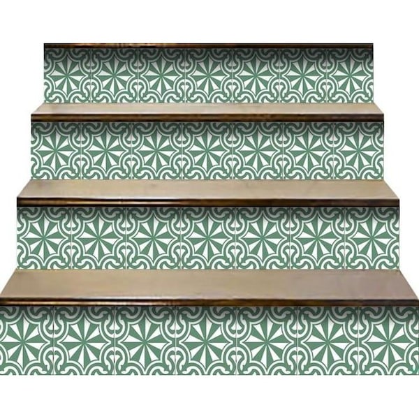 Homeroots 4 x 4 in. Glenda Sage Gray Removable Peel & Stick Tiles - 400400