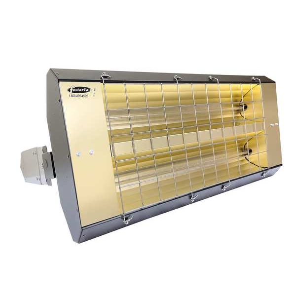 Fostoria Infrared Quartz Electric Heater, 1 Phase, Galvanized Steel, 277V AC - H-30-342-TH