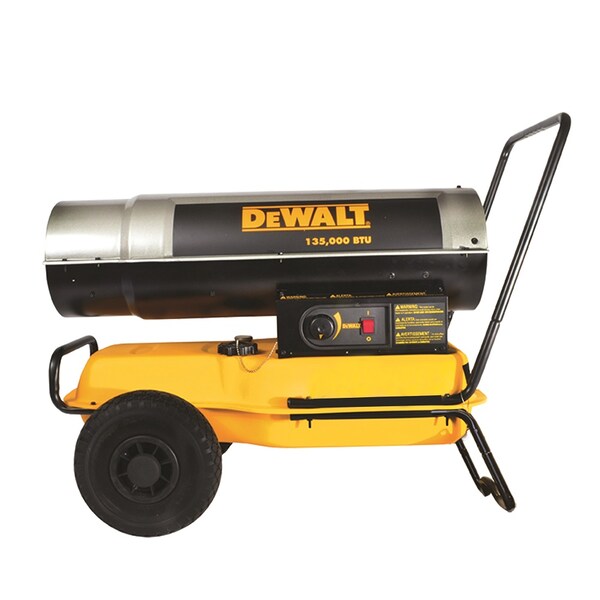 Dewalt Forced Air Heater, Kerosene, 135000 BtuH - DXH135KT