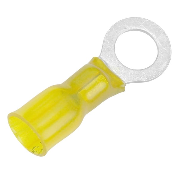 Terminal de Anillo Termocontraíble de 12-10 AWG Pacer - Tamaño de perno de 5/16 pulgadas - Paquete de 100 piezas - TE10-56R-100