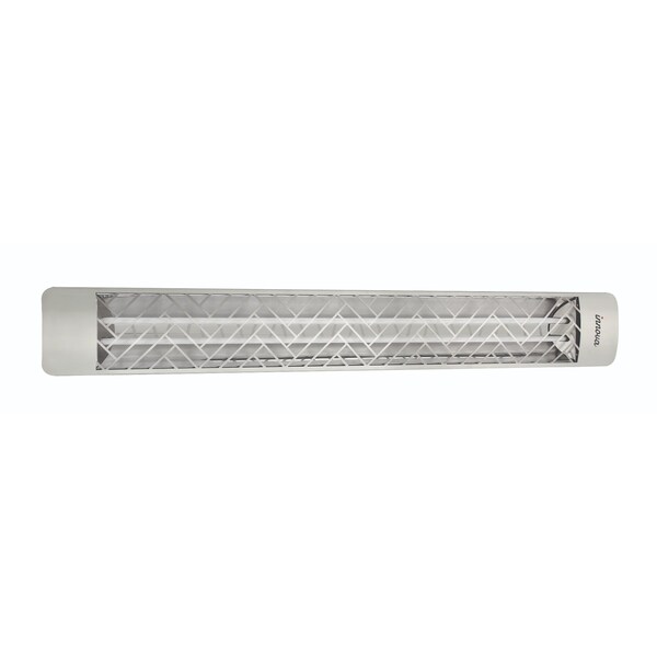 Eurofase SS 61in Dual Element 6000W 277V Heater, Stainless Steel, Chevron Decor Plate - EF60277S1