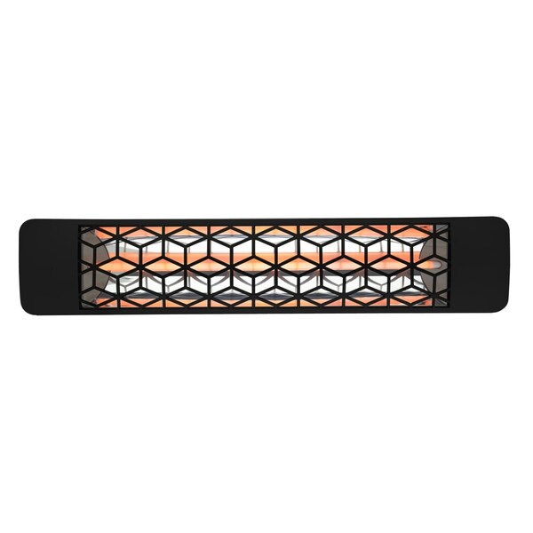 Eurofase 304 SS 39in Single Element 2000W 208V Heater, Black, Stella Decor Plate - EF20208B6