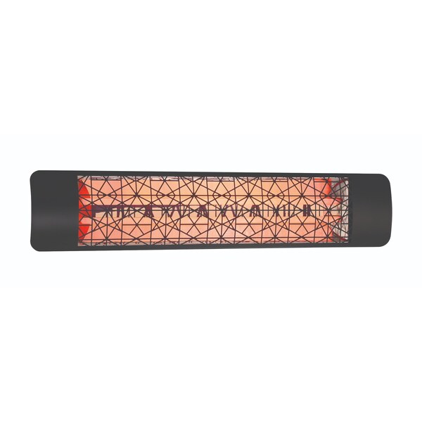 Eurofase SS 39in Dual Element 4000W 240V Heater, Black, Astra Decor Plate - EF40240B4