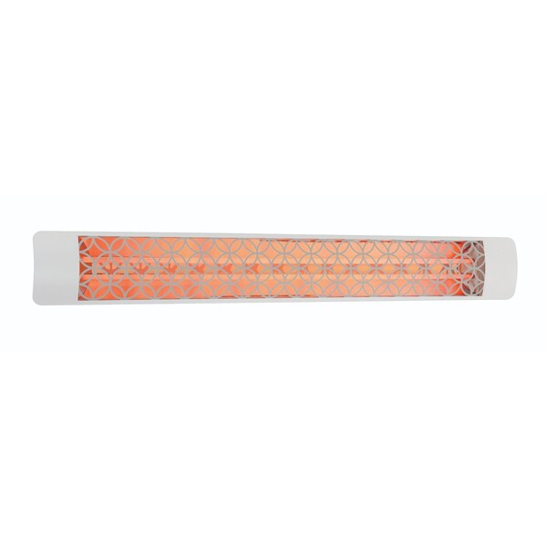 Eurofase SS 61in Dual Element 6000W 208V Heater, White, Clover Decor Plate - EF60208W2