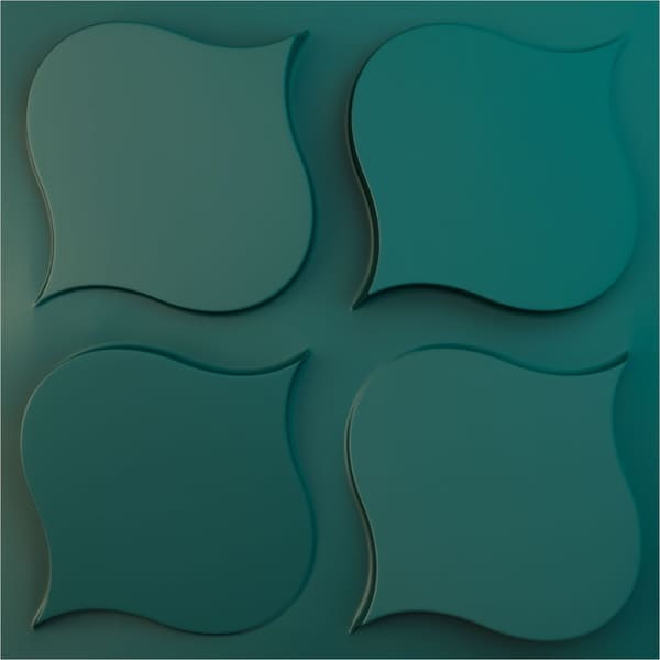 Ekena Millwork 19 5/8in. W x 19 5/8in. H Clover EnduraWall Decorative 3D Wall Panel Covers 2.67 Sq. Ft. - WP20X20CVGLN
