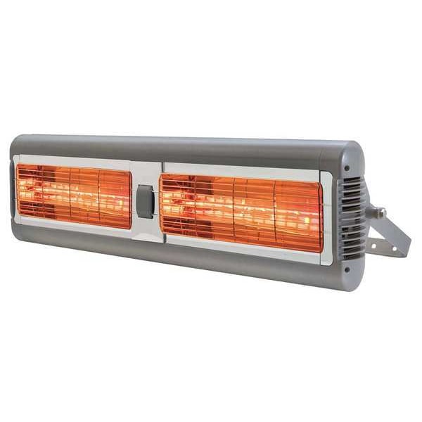 Solaira Electric Infrared Heater, 1 Phase, Aluminum, 13,648 BtuH, 208/240V AC 4000 W - SALPHAH2-40240G