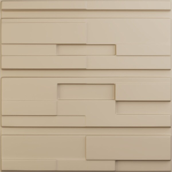 Ekena Millwork 19 5/8in. W x 19 5/8in. H Offset Brick EnduraWall Decorative 3D Wall Panel Covers 2.67 Sq. Ft. - WP20X20OBGBE