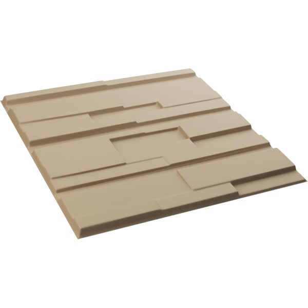 Ekena Millwork 19 5/8in. W x 19 5/8in. H Offset Brick EnduraWall Decorative 3D Wall Panel Covers 2.67 Sq. Ft. - WP20X20OBGBE
