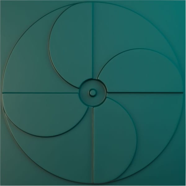 Ekena Millwork 19 5/8in. W x 19 5/8in. H Windmill EnduraWall Decorative 3D Wall Panel Covers 2.67 Sq. Ft. - WP20X20WIGLN