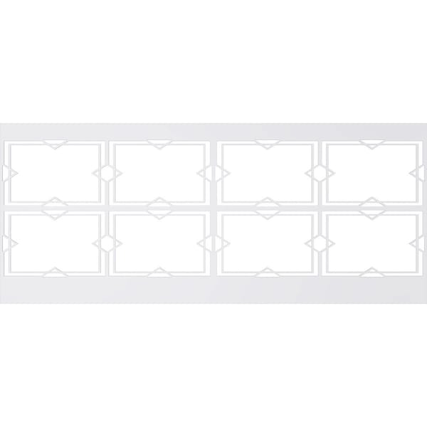 Ekena Millwork 40"H x 94 1/2"W Fleming PVC Wainscot Paneling Kit - WPK40X94FMG