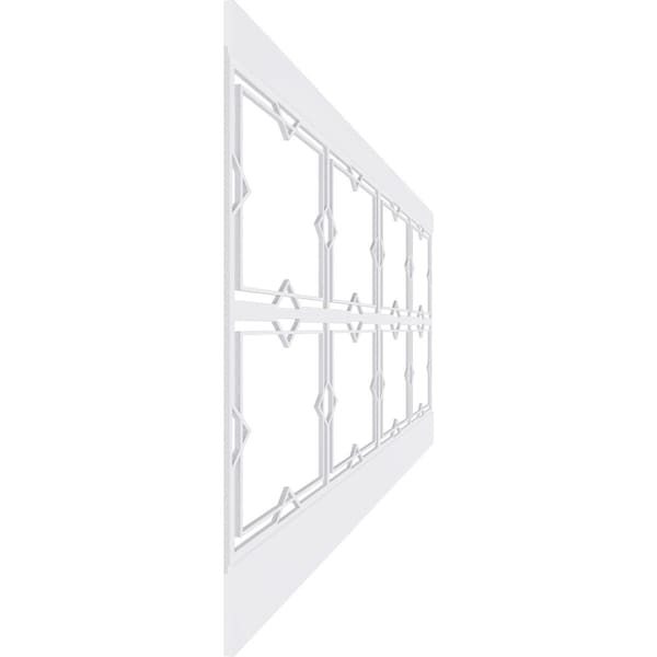 Ekena Millwork 40"H x 94 1/2"W Fleming PVC Wainscot Paneling Kit - WPK40X94FMG