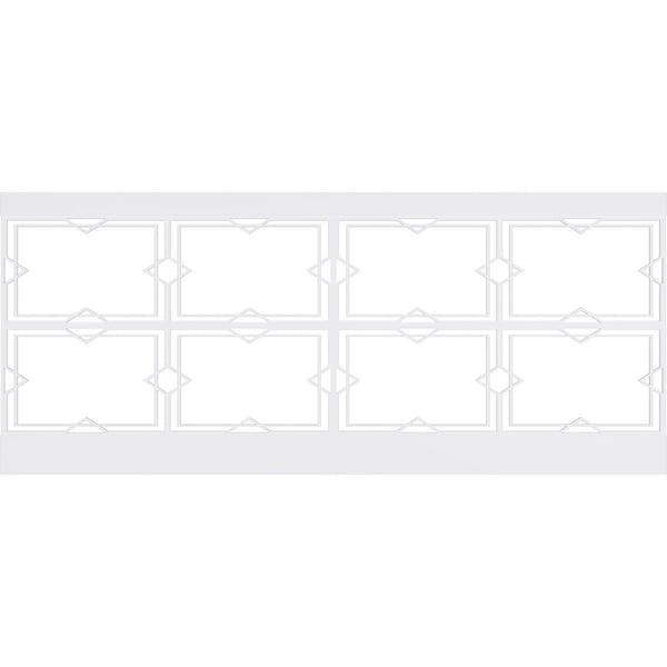 Ekena Millwork 40"H x 94 1/2"W Fleming PVC Wainscot Paneling Kit - WPK40X94FMG