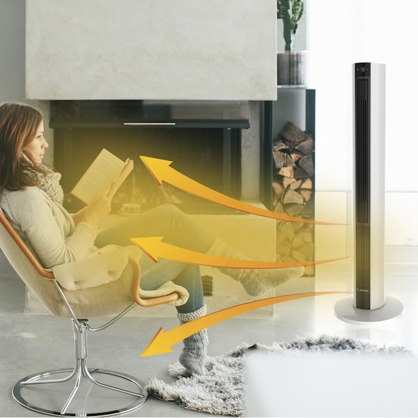 Lasko Fan & Space Heater Combo Tower, FH500 - FH500