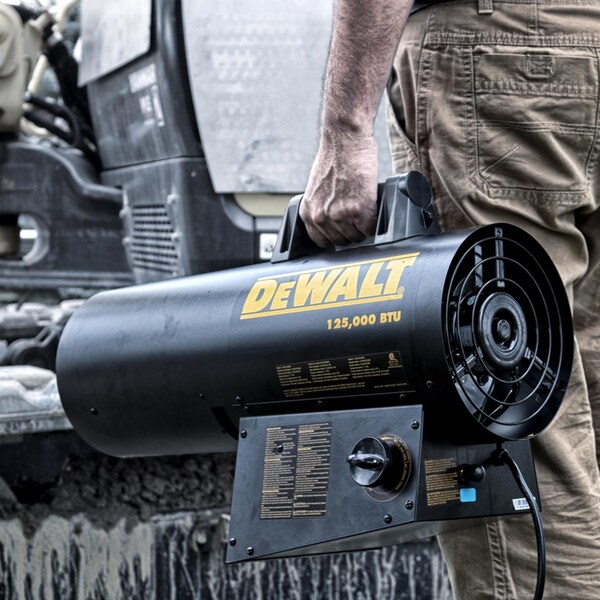 Dewalt DeWalt 125,000 Btu/h 3000 sq ft Forced Air Propane Portable Heater - F340755
