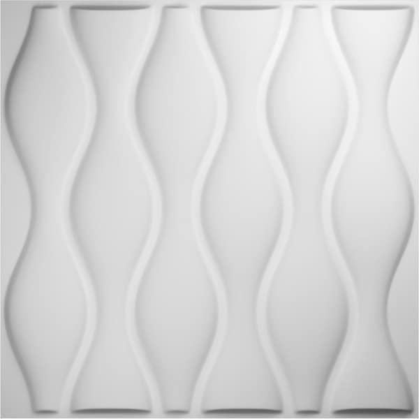 Ekena Millwork 19 5/8in. W x 19 5/8in. H Ariel EnduraWall Decor 3D Wall Panel Covers, Total 26.75 Sq. Ft., 10PK - WP20X20AIWH-CASE-10