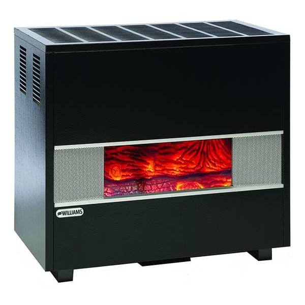 Williams Comfort Products Hearth Heater, Natural Gas, Top Vent Vent Type, Gravity Convection - 3502522A