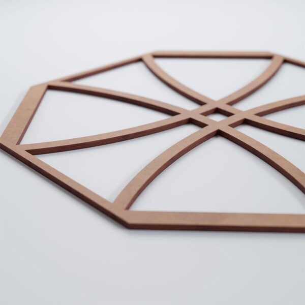 Ekena Millwork Large Haswell Decorative Fretwork Wood Wall Panels, Wood (Paint Grade), 23 3/8"W x 23 3/8"H x 3/8"T - WALW24X24X0375HWLMF