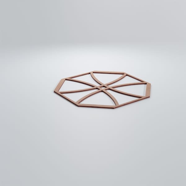 Ekena Millwork Large Haswell Decorative Fretwork Wood Wall Panels, Wood (Paint Grade), 23 3/8"W x 23 3/8"H x 3/8"T - WALW24X24X0375HWLMF