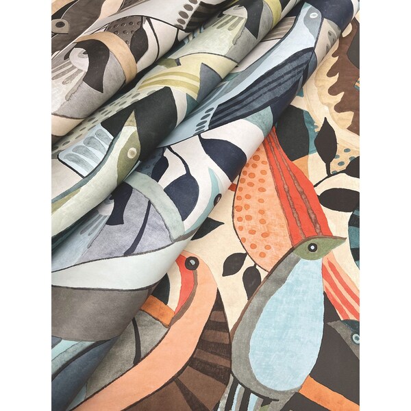 York Wallcoverings Fauvist Flock Neutral Wallpaper - AG2018
