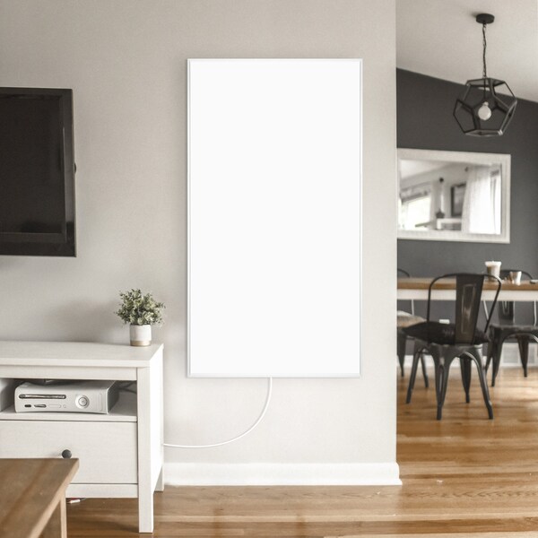 Warmlyyours Ember Flex Radiant Panel Heater - White - 700W - 47 in x 24 in - Dual Connection - IP-EM-FLX-WHT-0700-CW