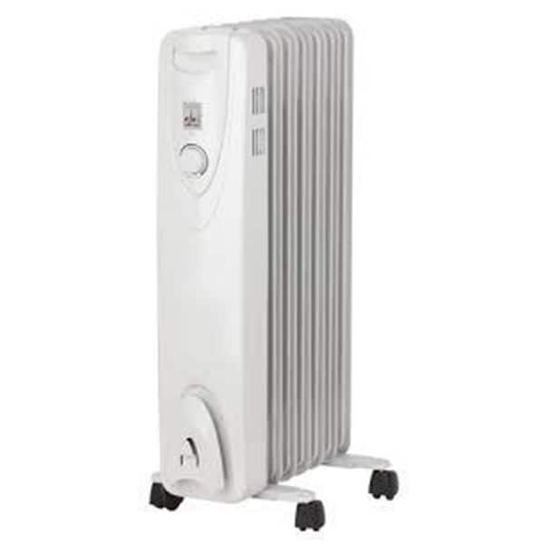 Swivel White Heater Portable Oil Filled Radiator - SW104849