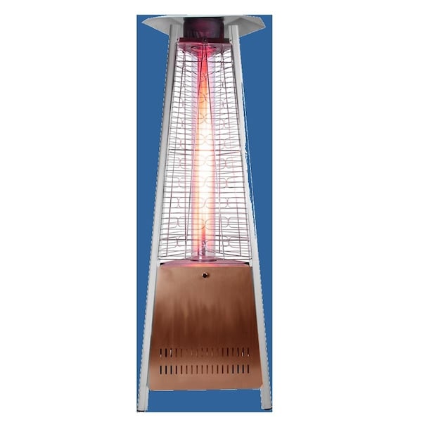 Sunheat Intl Decorative Flame Triangle Golden Hammer Patio Heater - 99605