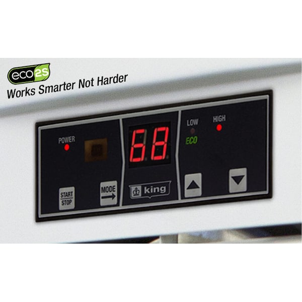 King Electric LPW ECO2S Wall Heater, 120V 2750W, White Dove - LPW1227-ECO-WD-R