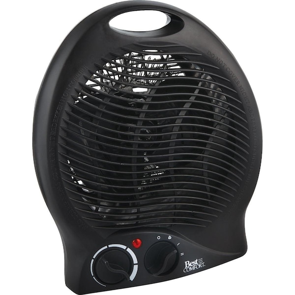 Best Comfort 1500W 120V Electric Space Heater, Black - FH04B