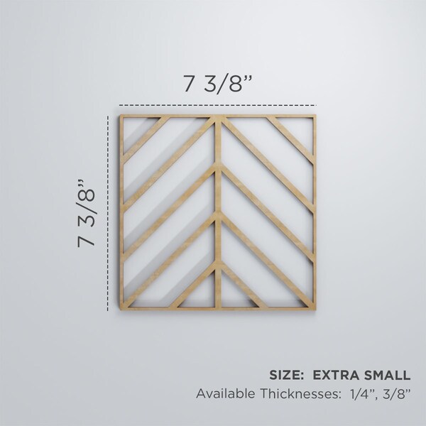 Ekena Millwork Extra Small Genoa Decorative Fretwork Wood Wall Panels, Wood (Paint Grde), 7 3/8"W x 7 3/8"H x 3/8"T - WALW08X08X0375GNAMF