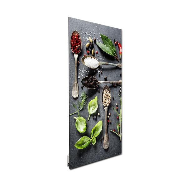 Heat Storm Decorative Radiant Glass Heater, 750 Watt, 24 in. X 48 in., Condiments Design, 120 V - HS-2448-V59