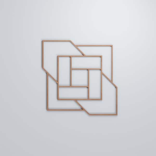 Ekena Millwork Large Loveland Decorative Fretwork Wood Wall Panels, Wood (Paint Grade), 23 3/8"W x 23 3/8"H x 3/8"T - WALW24X24X0375LLDMF