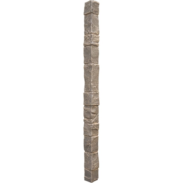 Ekena Millwork Universal Outside Corner for StoneWall Faux Stone Siding Panels - PNUOC03X48CD
