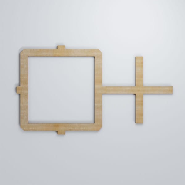 Ekena Millwork Medium Carlisle Decorative Fretwork Wood Wall Panels, Birch, 26 7/8"W x 15 3/8"H x 3/8"T - WALW16X16X0375CARBI