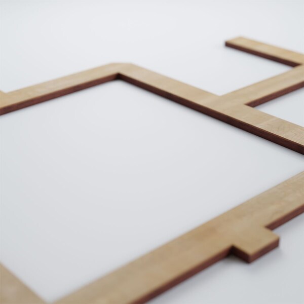Ekena Millwork Medium Carlisle Decorative Fretwork Wood Wall Panels, Birch, 26 7/8"W x 15 3/8"H x 3/8"T - WALW16X16X0375CARBI