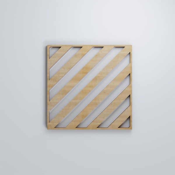 Ekena Millwork Extra Small Rothwell Decorative Fretwork Wood Wall Panels, Hickory, 7 3/8"W x 7 3/8"H x 3/8"T - WALW08X08X0375RTWHI