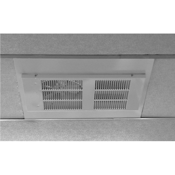 King Electric Lpw Ceiling Heater 120V 2750W W/Tp Heat/Fan/Off Disconnect Switch, White - LPW1227C-W