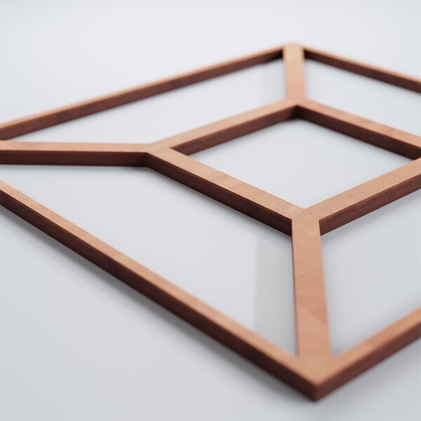 Ekena Millwork Small Marion Decorative Fretwork Wood Wall Panels, Cherry, 11 3/8"W x 11 3/8"H x 3/8"T - WALW12X12X0375MARCH