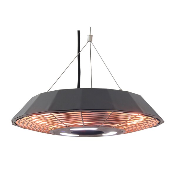 Energ+ EnerG+ Infrared Electric Outdoor Heater - Hanging with LED & Remote - HEA-21568BLK
