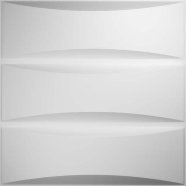 Ekena Millwork 19 5/8in. W x 19 5/8in. H Traditional EnduraWall 3D Wall Panel Covers Total 133.73 Sq. Ft., 50PK - WP20X20TRWH-CASE-50