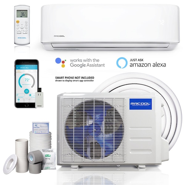 Mrcool 18K BTU 230V 19 SEER Ductless Mini-Split Heat Pump System - A-18-HP-230C