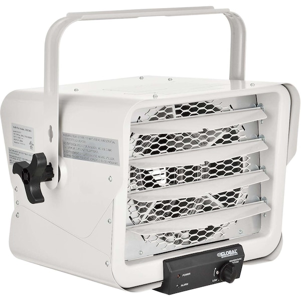 Global Industrial Fan Forced Garage Electric Unit Heater, 208/240V, 5,000W, 17-1/2 in H, 18-15/16 in W - 653577