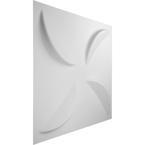 Ekena Millwork 19 5/8in. W x 19 5/8in. H Pinwheel EnduraWall Decor 3D Wall Panel Covers Total 53.49 Sq. Ft., 20PK - WP20X20PIWH-CASE-20
