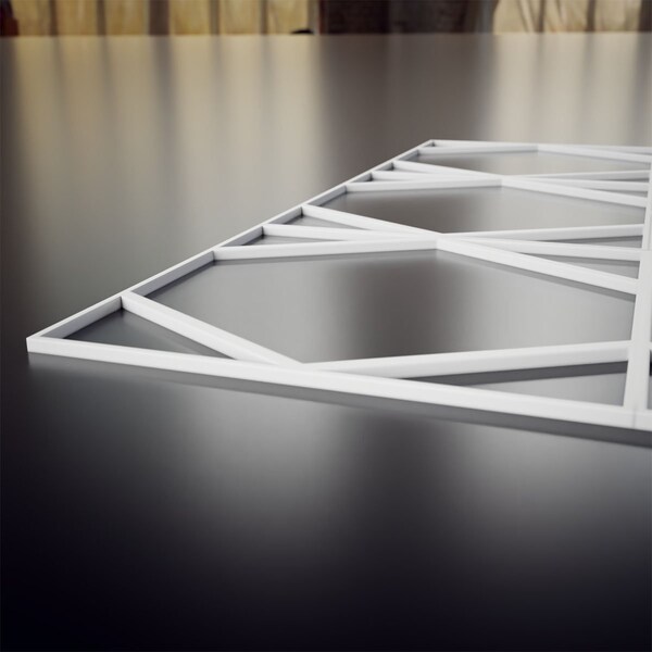 Ekena Millwork Medium Fraser Decorative Fretwork Wall Panels in Architectural Grde PVC, 15 3/8"W x 15 3/8"H x 3/8"T - WALP16X16FSR