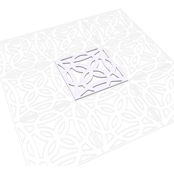 Ekena Millwork Medium Baytown Decorative Fretwork Wall Panels in Architectural PVC, 15 3/8"W x 15 3/8"H x 3/8"T - WALP16X16BYT