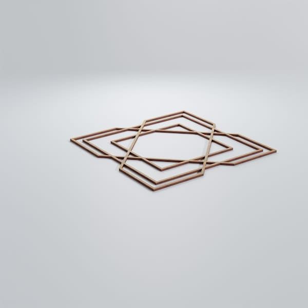 Ekena Millwork Large Lakewood Decorative Fretwork Wood Wall Panels, Birch, 23 3/8"W x 23 3/8"H x 3/8"T - WALW24X24X0375LWDBI