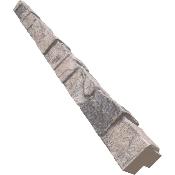 Ekena Millwork Universal Outside Corner for StoneWall Faux Stone Siding Panels - PNUOC03X48BB